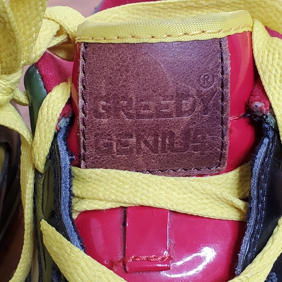 Greedy genius vintage designer sneakers mens 8.5 green - Picture 12 of 14